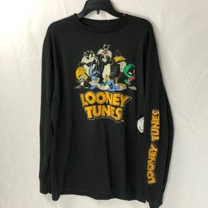 Vintage Loony Toons long sleeve black T-shirt. XL